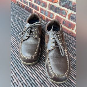 Men’s Rockport, work shoes, brown composite toe boot shoe size 12